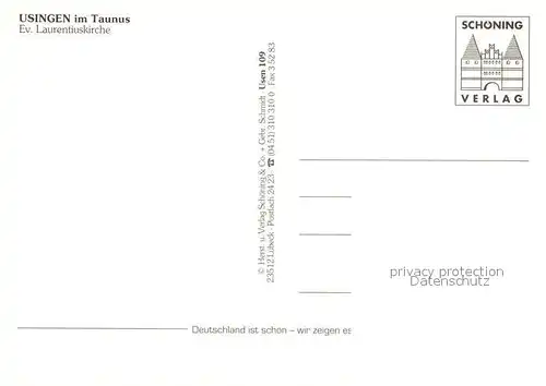 AK / Ansichtskarte Usingen Ev Laurentiuskirche Usingen
