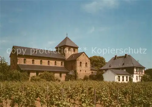 AK / Ansichtskarte Mittelheim_Rheingau Basilika St Aegidius Mittelheim Rheingau