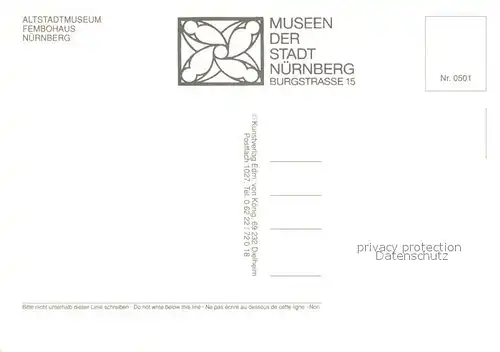 AK / Ansichtskarte Nuernberg Altstadtmuseum Fembohaus Nuernberg