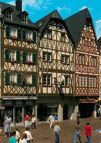 AK / Ansichtskarte Trier Alte Fachwerkhaeuser am Hauptmarkt Trier