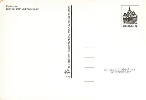 AK / Ansichtskarte Paderborn Dom und Kaiserpfalz Paderborn