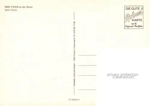 AK / Ansichtskarte Trier Igeler Saeule Trier