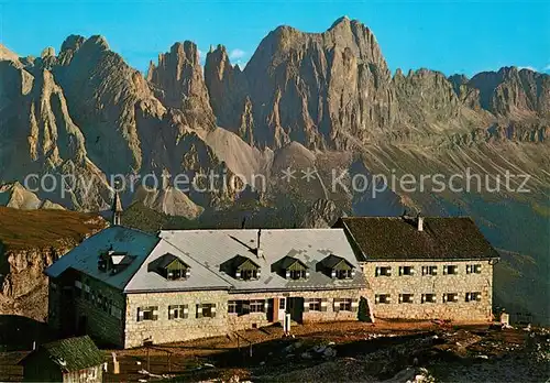 AK / Ansichtskarte Dolomiten Schlernhaus mit Rosengarten Dolomiten