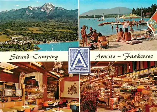 AK / Ansichtskarte Faakersee Strand Camping Arneitz Restaurant Kiosk Faakersee