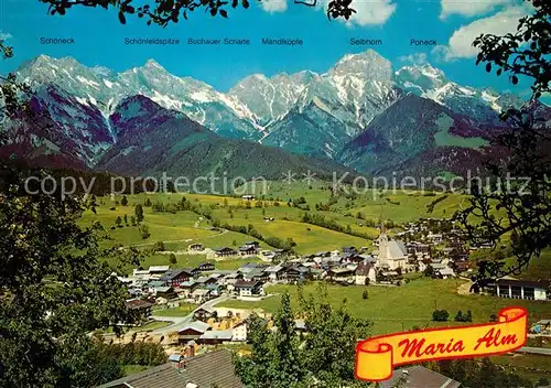 AK / Ansichtskarte Maria_Alm_Steinernen_Meer Panorama Pinzgauer Saalachtal Maria_Alm_Steinernen_Meer