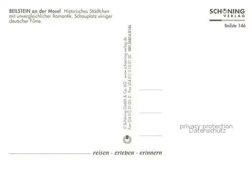 AK / Ansichtskarte Beilstein_Mosel Ortsansichten Moselpartie Burgruine Beilstein_Mosel
