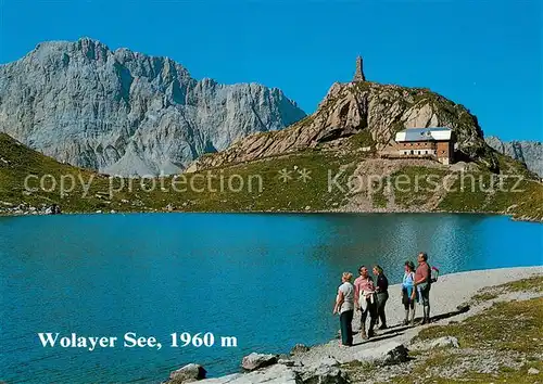 AK / Ansichtskarte Wolayersee Huette mit Biegengebirge Wolayersee