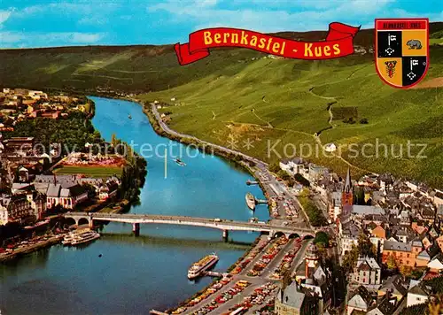 AK / Ansichtskarte Bernkastel Kues Gesamtansicht und Doctor Weinberg Bernkastel Kues