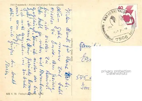 AK / Ansichtskarte Frauenalb Albtal Frauenalb