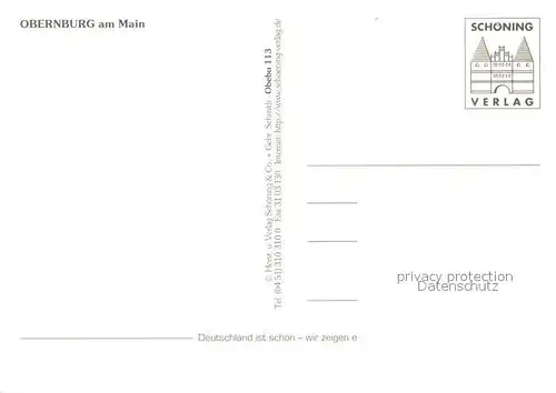 AK / Ansichtskarte Obernburg_Main Turm Fliegeraufnahme Stadttor Strassenpartien Torbogen Rathaus Obernburg Main