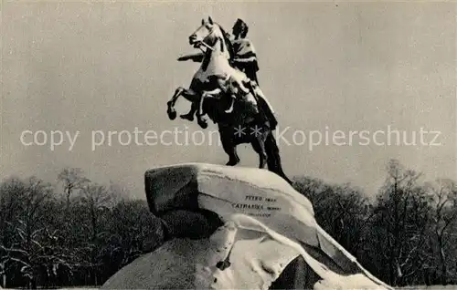 AK / Ansichtskarte St_Petersburg_Leningrad Monument to Peter I St_Petersburg_Leningrad
