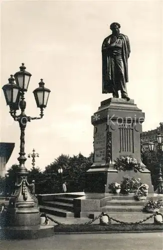 AK / Ansichtskarte Moscow_Moskva Pushkin Monument Moscow Moskva