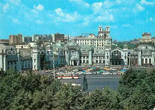 AK / Ansichtskarte Moscow_Moskva Byelorussia Railway Terminus Square Moscow Moskva