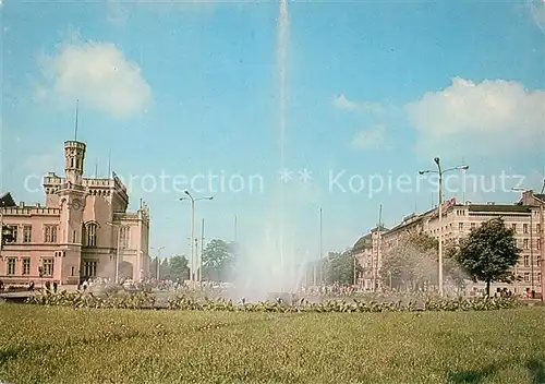 AK / Ansichtskarte Wroclaw Brunnen Bahnhof Wroclaw