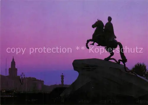 AK / Ansichtskarte St_Petersburg_Leningrad Denkmal Peters I St_Petersburg_Leningrad
