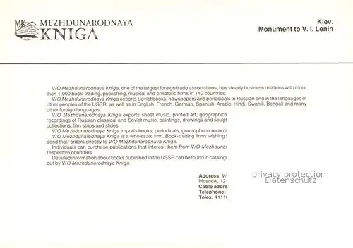 AK / Ansichtskarte Kiev Lenin Monument Kiev