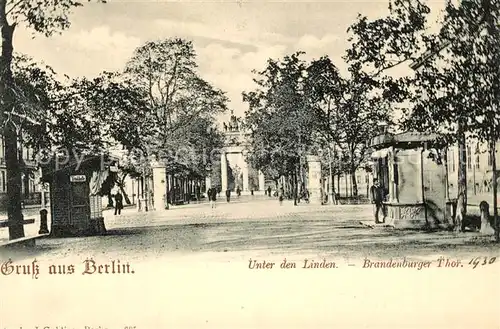 Berlin Unter den Linden Brandenburger Tor  Berlin