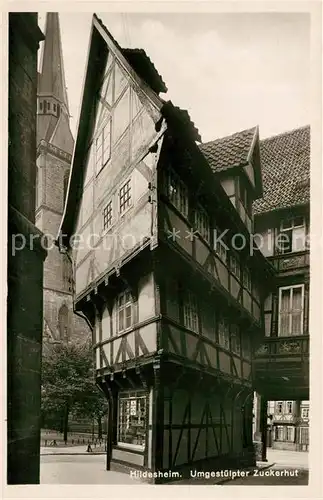 Hildesheim Umgestuelpter Zuckerhut kleines Fachwerkhaus Hildesheim