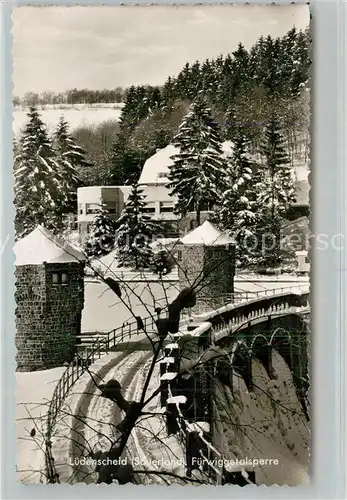 Luedenscheid Fuerwiggetalsperre im Winter Luedenscheid