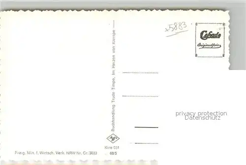 Kierspe Fliegeraufnahme mit Kerspetalsperre Kierspe