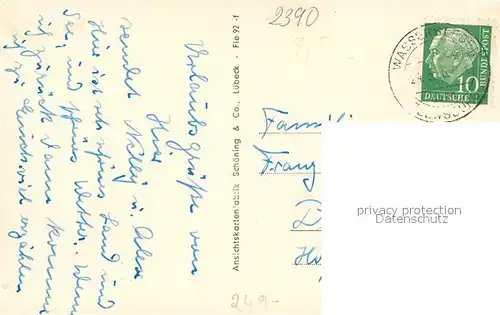 Flensburg Stadtansicht Suedermarkt Schloss Gluecksburg Nordertor Flensburg