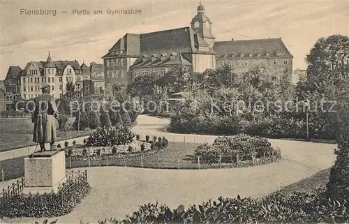 Flensburg Gymnasium Park Denkmal Flensburg