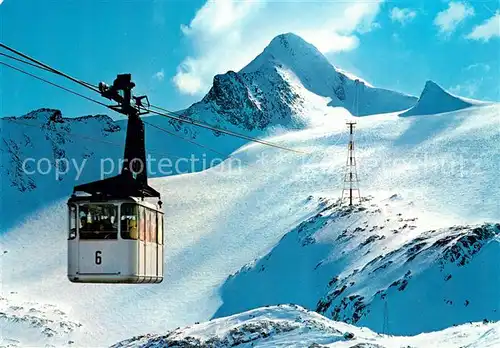 AK / Ansichtskarte Seilbahn Gletscherbahnen Kaprun Kitzsteinhorn  Seilbahn