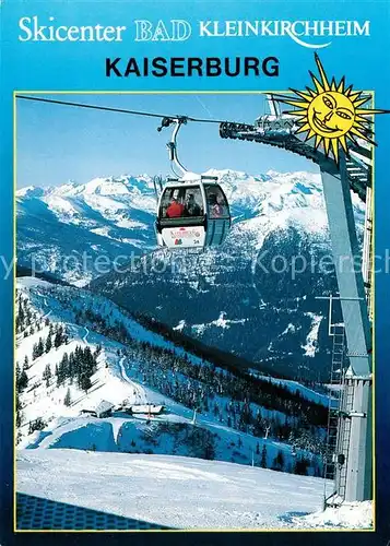 AK / Ansichtskarte Seilbahn Kaiserburg Bad Kleinkirchheim  Seilbahn