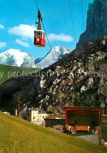 AK / Ansichtskarte Seilbahn Funivia Passo Pordoi Marmolada Dolomiti Seilbahn