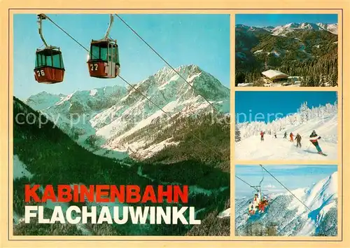 AK / Ansichtskarte Seilbahn Flachauwinkl Zauchensee Kleinarl Skifahren Sessellift Seilbahn
