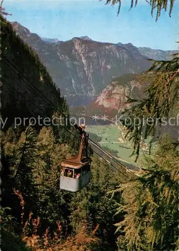 AK / Ansichtskarte Seilbahn Dachstein Obertraun Hallstaetter See  Seilbahn