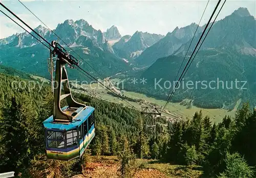 AK / Ansichtskarte Seilbahn Sexten Helmbahn Sesto Funivia Monte Elmo Seilbahn