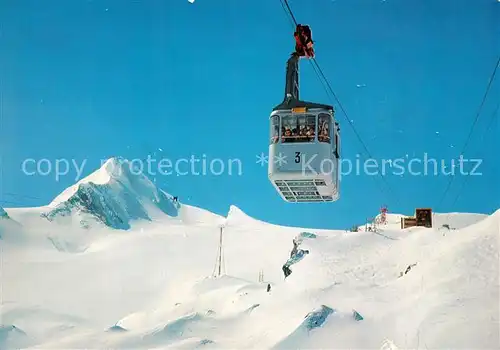 AK / Ansichtskarte Seilbahn Gletscherbahn Kaprun Kitzsteinhorn Station Krefelderhuette  Seilbahn
