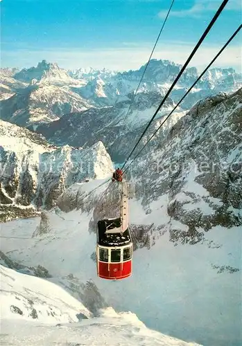 AK / Ansichtskarte Seilbahn Funivia della Marmolada Pelmo Civetta Dolomiti Seilbahn