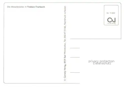 AK / Ansichtskarte Motorschiffe Moselbruecke Traben Trarbach Motorschiffe