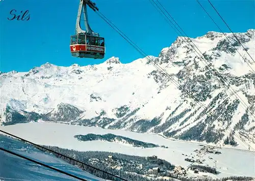 AK / Ansichtskarte Seilbahn Furtschellas Sils Oberengadin Seilbahn