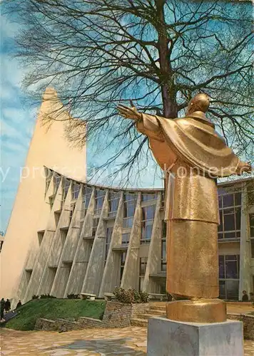 AK / Ansichtskarte Exposition_Universelle_Bruxelles_1958 Pavillon Saint Siege Statue de Sa Saintete Pie XII Eglise  Exposition_Universelle