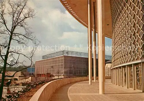 AK / Ansichtskarte Exposition_Universelle_Bruxelles_1958 Pavillons de l U.R.S.S. et de l U.S.A.  Exposition_Universelle
