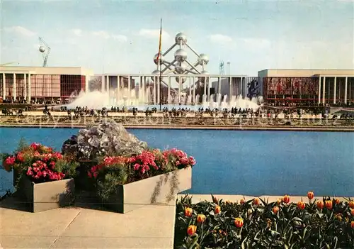 AK / Ansichtskarte Exposition_Universelle_Bruxelles_1958 Place et Portique de Belgique  Exposition_Universelle