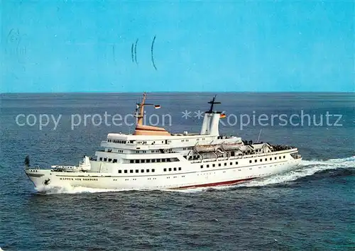 AK / Ansichtskarte Motorschiffe MS Wappen von Hamburg Motorschiffe
