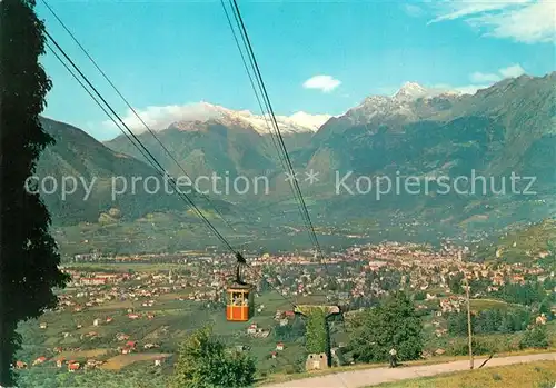AK / Ansichtskarte Seilbahn Haflinger Meran Teleferica di Avelengo  Seilbahn