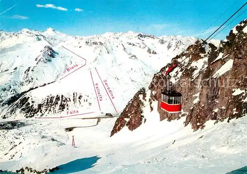 AK / Ansichtskarte Seilbahn Funivia Passo Paradiso Passo del Tonale  Seilbahn