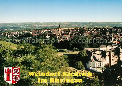 AK / Ansichtskarte Kiedrich Panorama gotisches Weindorf Kiedrich