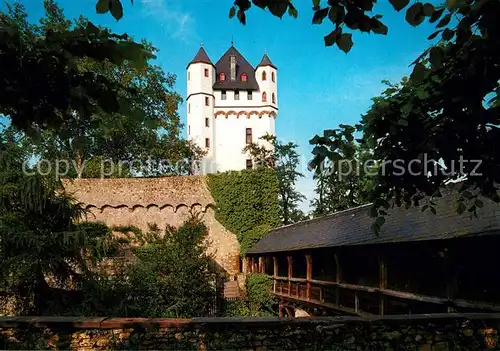 AK / Ansichtskarte Eltville_Rhein Kurfuerstliche Burg mit Wehrgang Eltville_Rhein