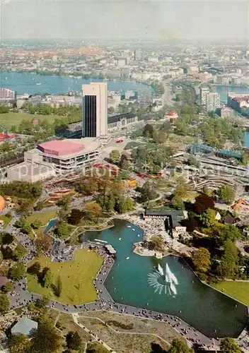 AK / Ansichtskarte Hamburg Blick vom Fernsehturm auf Congress Centrum und Alster Hamburg