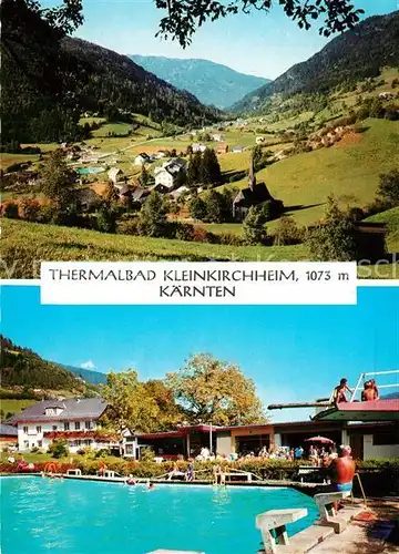 AK / Ansichtskarte Bad_Kleinkirchheim_Kaernten Landschaftspanorama Alpen Freibad Bad_Kleinkirchheim