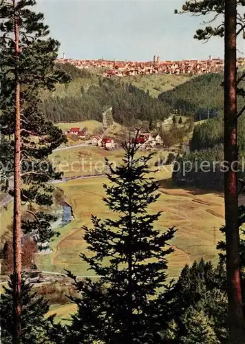 AK / Ansichtskarte Freudenstadt Blick ins Tal Hoehenluftkurort im Schwarzwald Freudenstadt