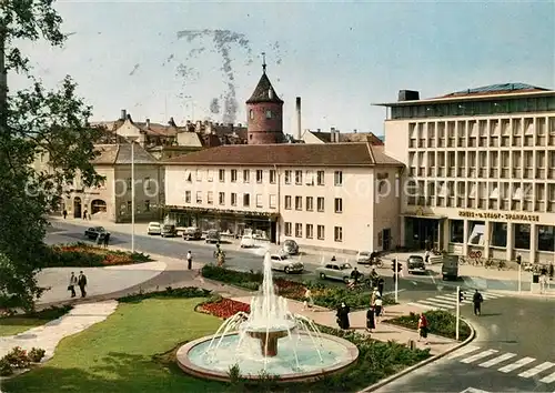 AK / Ansichtskarte Bad_Kissingen Postplatz Brunnen Bad_Kissingen