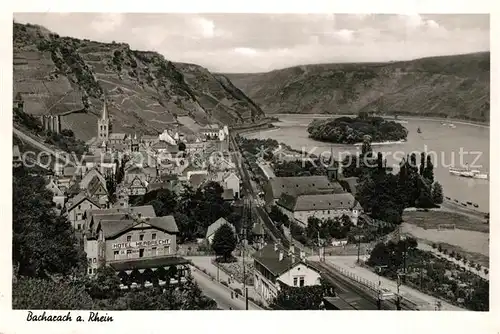 AK / Ansichtskarte Bacharach_Rhein Hotel Herbrecht Bacharach Rhein