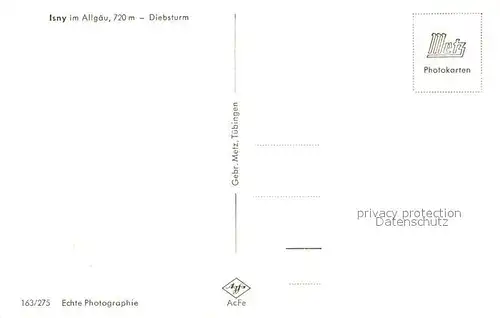 AK / Ansichtskarte Isny_Allgaeu Diebsturm Isny Allgaeu